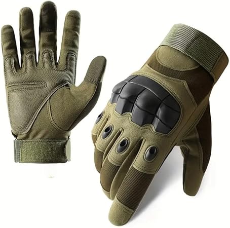 Tactical Gloves Hard Knuckle Gloves with Touchscreen Fingers Hand Gear for Hiking, Camping, Hunting, Combat, Shooting, Cycling, Motorcycle