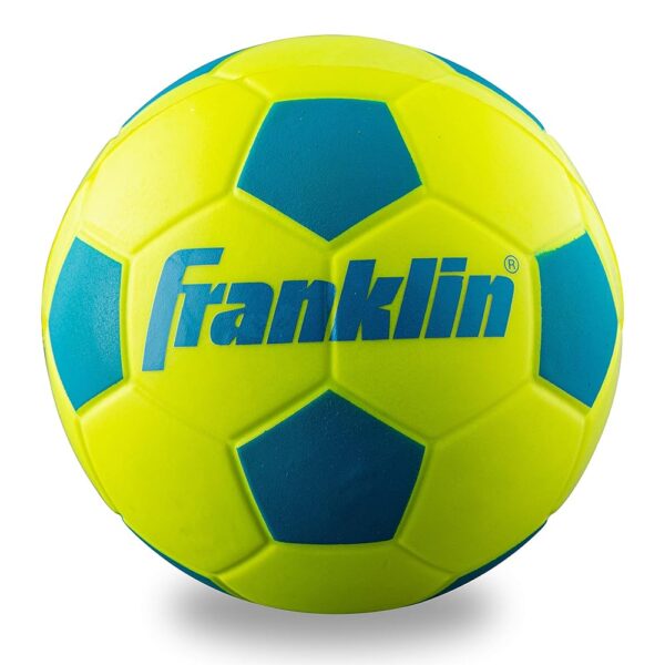 Franklin Sports Kids Foam Soccer Ball - Mini Soft Foam Youth Soccer Ball - Indoor + Outdoor Toy Soccer Ball for Kids - Probrite 6.5" Mini Foam Ball - Soft Backyard + Practice...