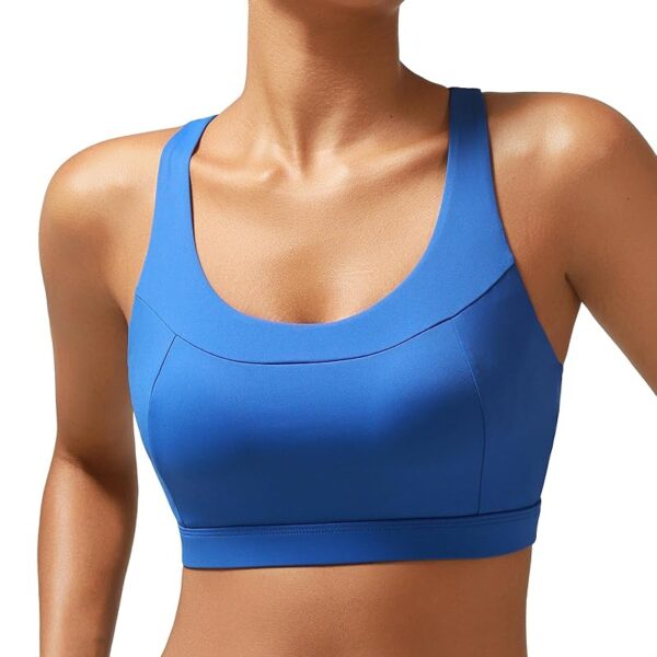 RUNNING GIRL Sports Bras for Women High Support,Racerback Molded Cup Sports Bra with Sewn in Pads