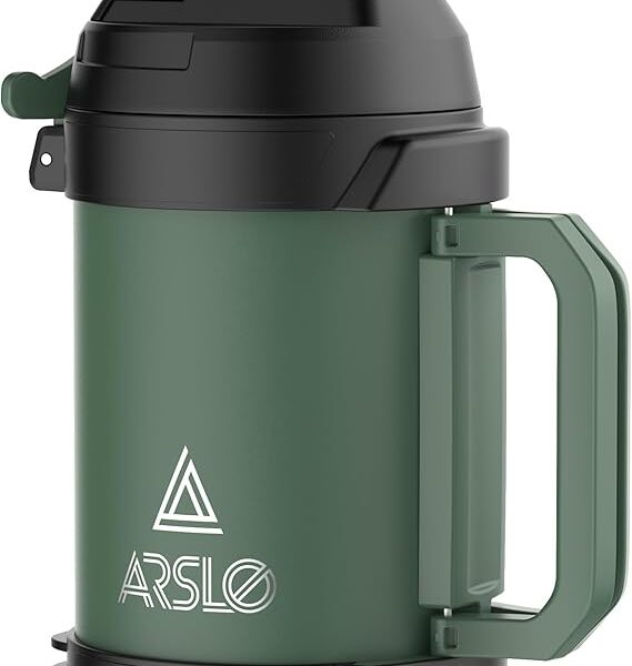 Sports Water Jug - Gallon Water Bottle - Large Insulated Stainless Steel Bottle for Gym, Workouts, Basketball, Football, Soccer - Keep Water Cold for Up To 24 Hours - 108OzNEW